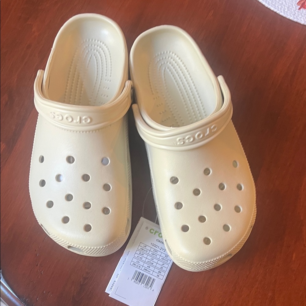 CROCS Slippers - Light Cream M8 W10
